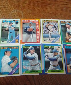 8 baseball cards including Kevin Seitzer