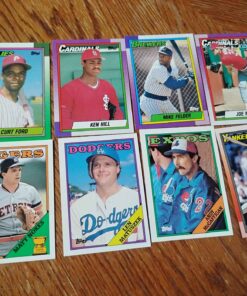 8 baseball cards including Matt Nokes rookie card