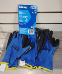 Size large/ XL PACK OF THREE RUBBER COATED GLOVES