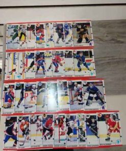 33 partial consecutive hockey cards