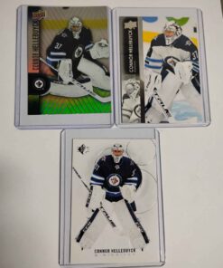 Set of 3 Connor hellebuck hockey cards