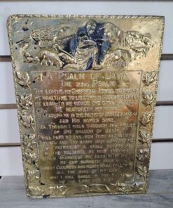 A Psalm of David brass front wall hanging