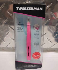 Pink slant tweezers
