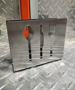 Stainless napkin holder
