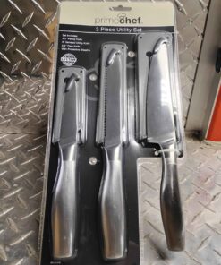Set of three high quality stainless steel knives.... Great for that chef on your list