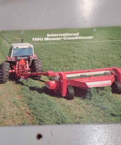 IH 1190 mower conditioner literature, super vintage