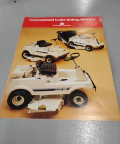 IH cadet, riding lawn mower literature. Don't let this one pass you by.