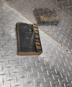 Vintage leather clasp book