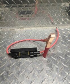 Heavy duty battery wire with clamp and fusible link
