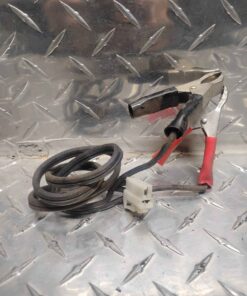Pigtail with length of wire and two clamps