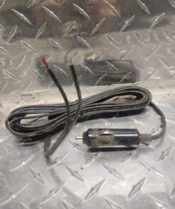 Male cigarette lighter plug with length of wire