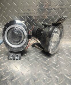 Qty 2 fog lamps with LED ring for daylight driving