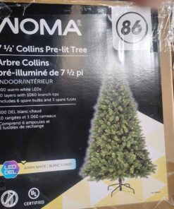 Noma 7-1/2 foot prelit Christmas tree