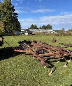 International 20 ft 45 Vibrashank Cultivator with Rolling Harrows