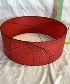 Vintage Lamp Shade - Red