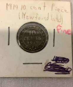 1919 Newfoundland 10 Cent Coin