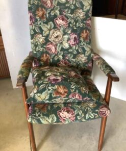 “Teak” Floral Accent Chair