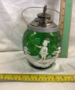 Mary Gregory Biscuit Jar