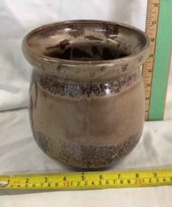 BMP Mocha Drip Glazed Bean Pot
