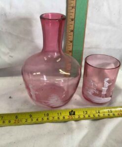 Mary Gregory Carafe with Tumbler