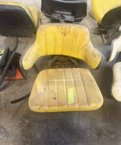 Yellow tractor suspension seat