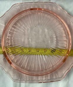 Depression cake plate - Anchor Hocking - Mayfair- Open Rose" slight burring on edges