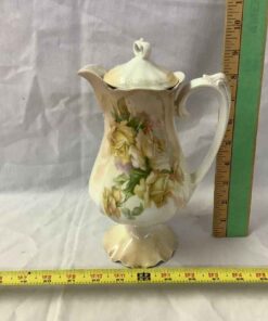Tea pot- white with Roses- R .S. Germany