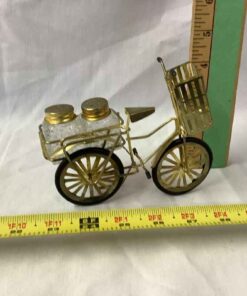Novelty miniature bicycle with salt & pepper