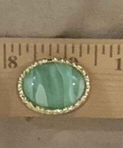 Light Green Streaked Earrings - Pierced