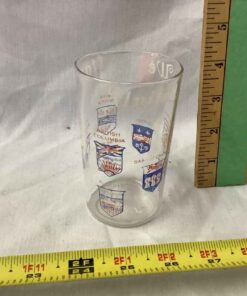 Drinking Glass "United We Stand" Has only 9 Provincial Flags, Newfoundland joined in 1949