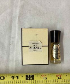 2 Chanel No. 5 perfume bottles with some perfume