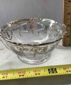 Silver Overlay Condiment Bowl