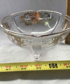 Footed Silver OverlayCondiment Bowl