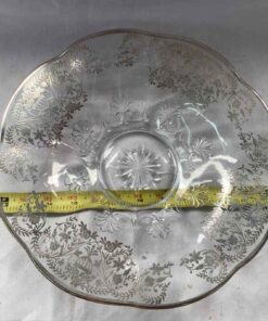 Silver Overlay Bowl - Scalloped Edge