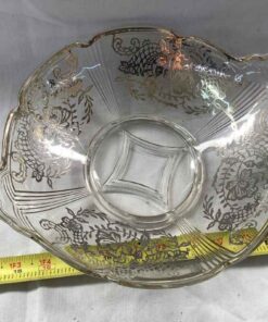 Silver Overlay Bowl - Diamond in bottom