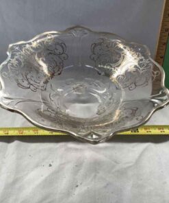 Silver Overlay Scalloped Edge Bowl