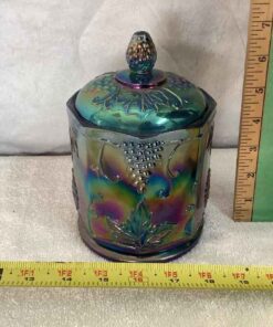 Indiana Glass Carnival Cannister - Harvest Grape