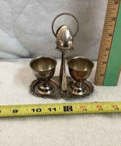 EPNS Mango Regs, Egg Server with egg cups and spoons