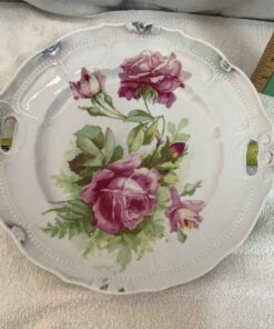 Decorative Floral Cake Plate
