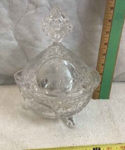 Beyer Bleikristall 24% cut Crystal Unicorn Bowl with Lid
