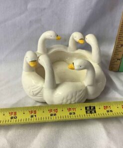 Porcelain Planter - Swans