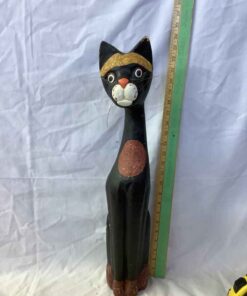 Wooden Black Cat