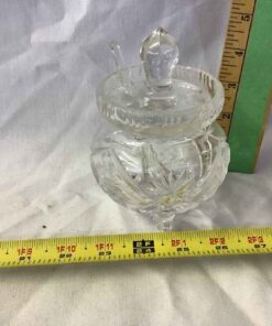 Condiment Jar - buzzsaw pattern