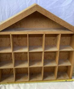 13 section wooden wall display