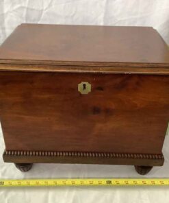 Small walnut deed chest
