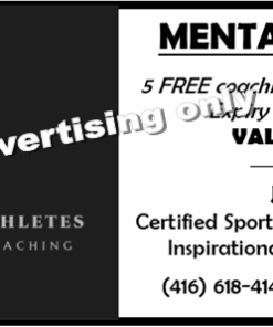 GIFT CERTIFICATE - MENTAL COACHING FOR ATHLETES