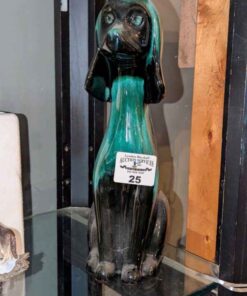 Blue Mountain Pottery style dog statue
