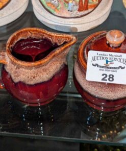 Pottery Cream and Sugar set