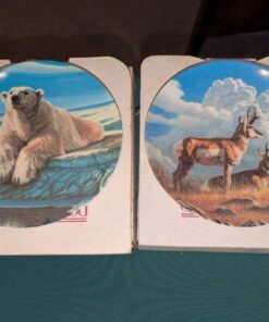 Polar Bear and Pronghorn Collector plates