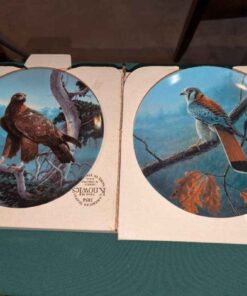 Knowles "The Golden Eagle" & The American Kestrel" collector plates